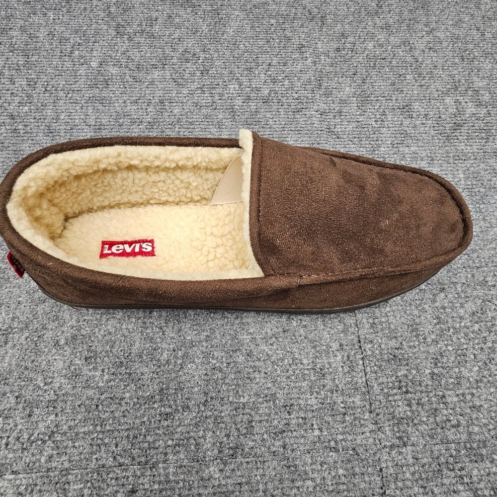Levis Slippers Mens‎ Comfort Lite Memory Foam Moccasin Brown Medium 8-9
